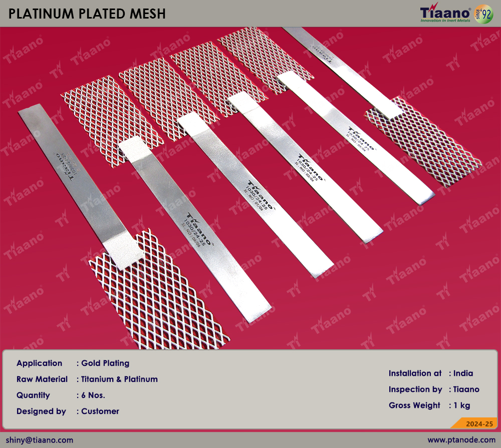 Gold Plating Anode
